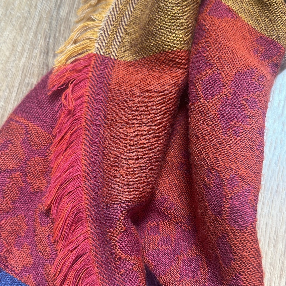 American Eagle Colorful Patchwork Scarf - image 7